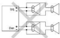 PANASONIC CQRG153U - Conexiones de los altavoces - 4