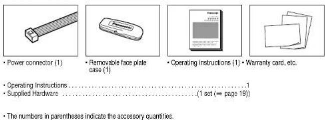 PANASONIC CQRG153U - □ Accessories - 1