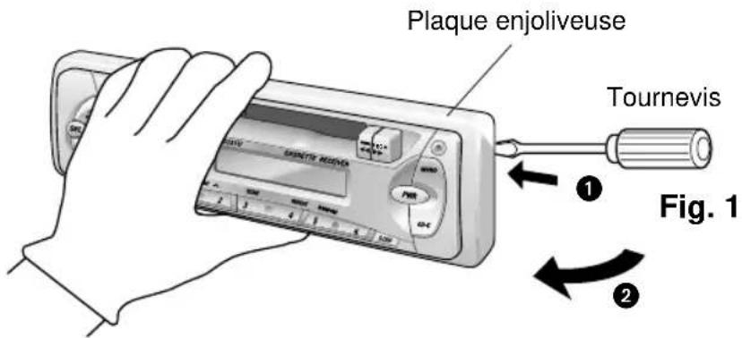 PANASONIC CQRG131U - Pour-retirer l'appareil - 1