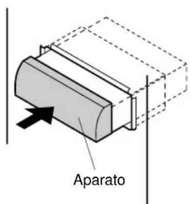 PANASONIC CQRG131U - Asga la parte trasera del aparato. - 2