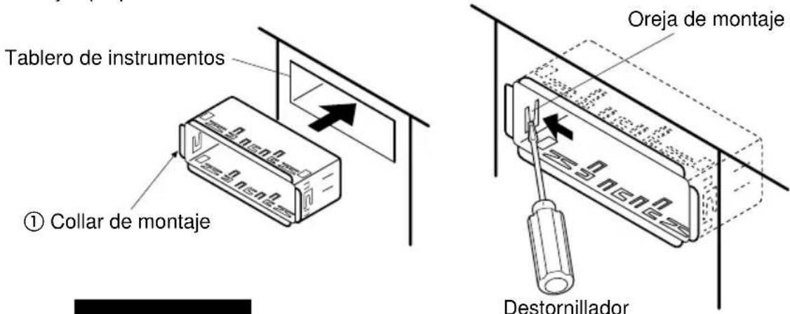 PANASONIC CQRG131U - Asga el collar de montaje ①. - 1