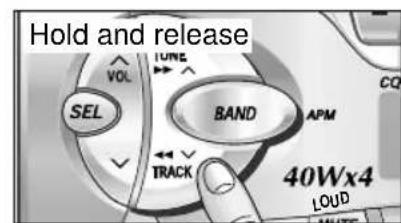 PANASONIC CQRG131U - Selecting a Track - 1