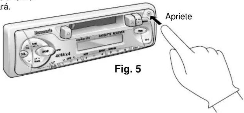PANASONIC CQRG131U - Como Quitar la Placa Frontal Removable - 1