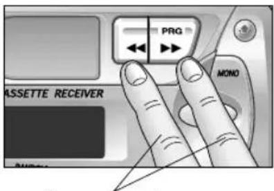 PANASONIC CQRG131U - Rebobinage/avance accélérée - 1