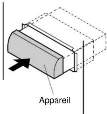 PANASONIC CQRG131U - Fixer l'arrière de l'appareil. - 2