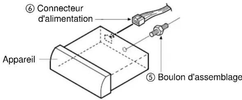 PANASONIC CQRG131U - Fixer l'arrière de l'appareil. - 1