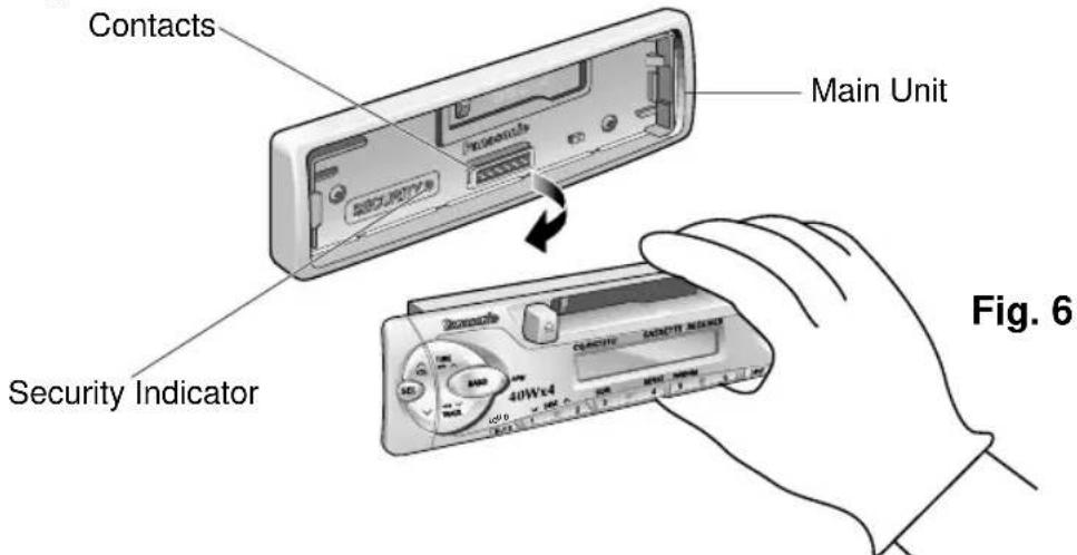 PANASONIC CQRG131U - To Remove the Removable Face Plate - 2