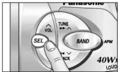 PANASONIC CQRG131U - Changing Audio Modes - 2