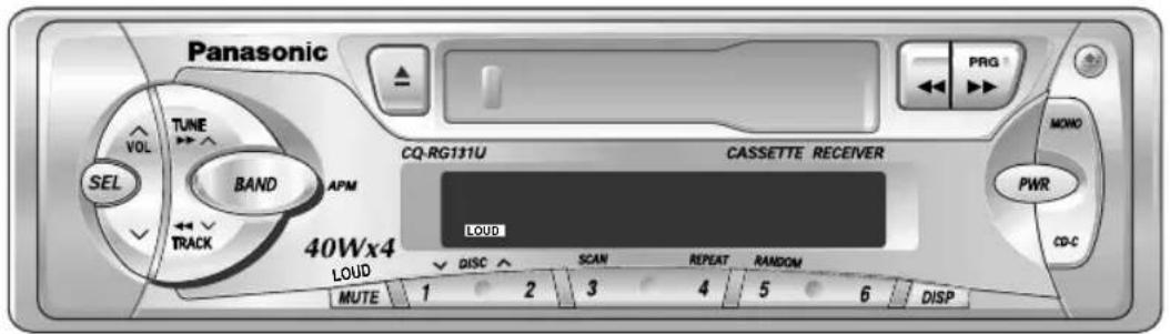 PANASONIC CQRG131U - Operación baja del reloj - 1