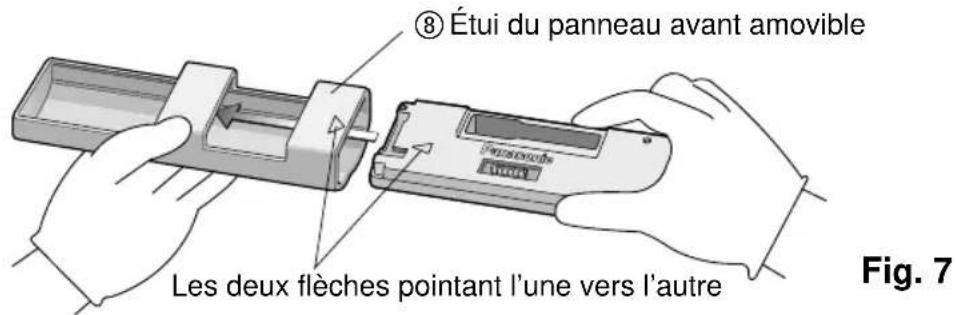PANASONIC CQRG131U - Retrait du panneau avant amovible - 3