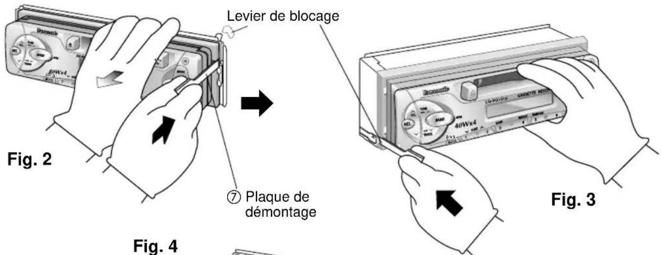 PANASONIC CQRG131U - Pour-retirer l'appareil - 2