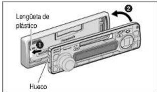PANASONIC CQR253U - Instale la placaprontalextraible - 1