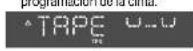 PANASONIC CQR253U - Operación de cusque de programación de la cinta ( - 1