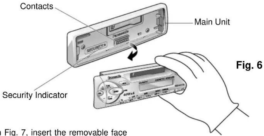 PANASONIC CQR221U - To Remove the Removable Face Plate - 2