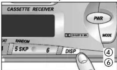 PANASONIC CQR221U - Operación baja del reloj - 4