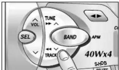 PANASONIC CQR221U - Selecting a Band - 3