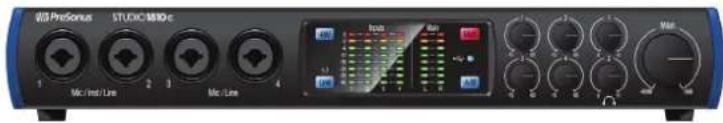 PRESONUS Studio 1810c - Connexions et commandes de la face avant - 2
