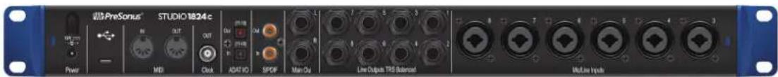 PRESONUS Studio 1810c - Connexions de la face arrière - 1