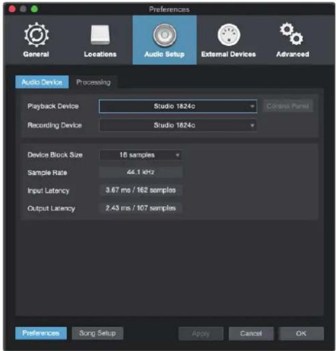 PRESONUS Studio 1824c - Configuration des interfaces audio - 2