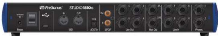 PRESONUS Studio 1824c - Connexions de la face arrriere - 2