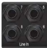 PRESONUS Studio 1824c - Entrées micro/ligne (STUDIO1824c uniquement). - 1