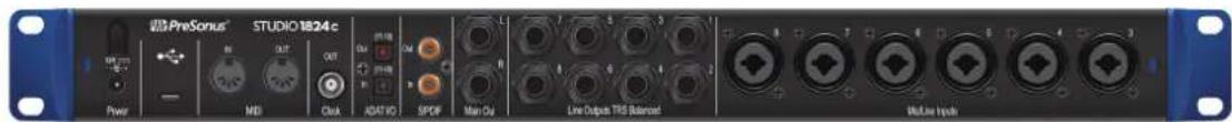 PRESONUS Studio 1824c - Connexions de la face arrriere - 1