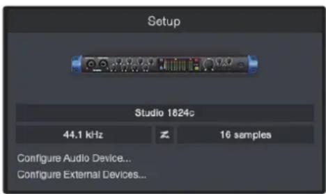 PRESONUS Studio 1824c - Configuration d'un clavier de commande MIDI externe depuis la page d'accueil - 1
