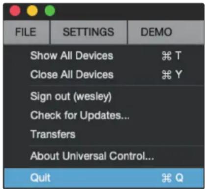 PRESONUS Studio 1824c - Fenêtre de lancement d'UC Surface - 3