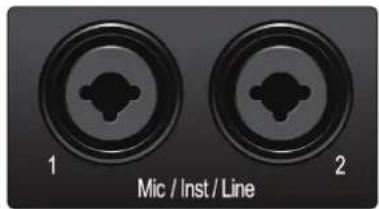 PRESONUS Studio 68c - Connexions de la face avant - 2