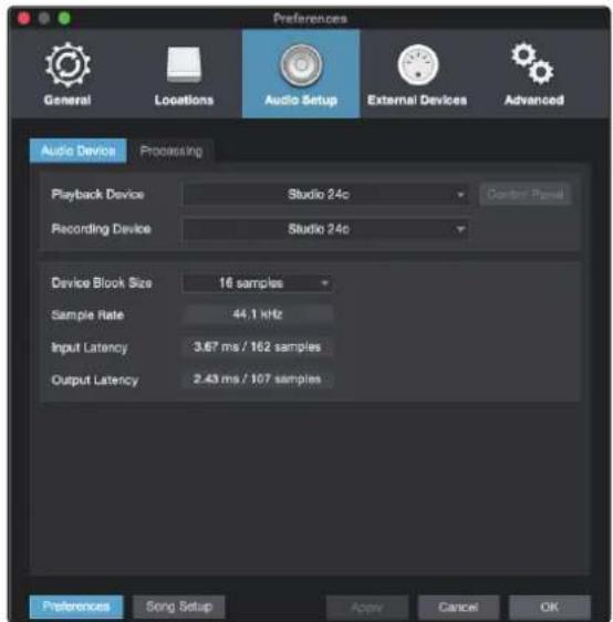 PRESONUS Studio 24c - Configuration des interfaces audio - 2