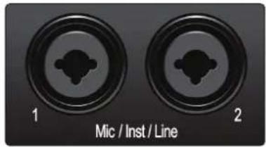 PRESONUS Studio 24c - Connexions de la face avant - 2
