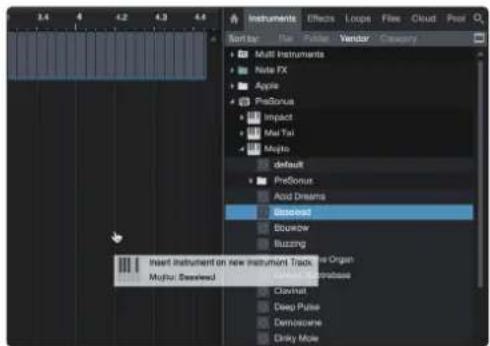 PRESONUS Studio 26c - Glisser-deposer d'instruments virtuels - 1