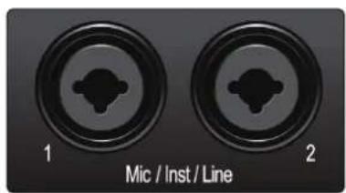 PRESONUS Studio 26c - Connexions de la face avant - 2