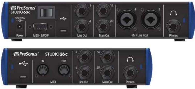 PRESONUS Studio 26c - Connexions de la face arriere - 1