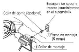 PANASONIC CQDPX153U - Instalación en el tablero de instrumentos Apertura de instalación - 8