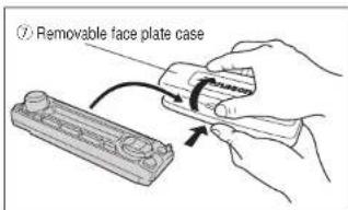 PANASONIC CQDPX153U - Place the Removable Face Plate into Case - 1