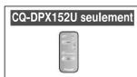 PANASONIC CQDPX152U - Éléments constitutifs Les chiffres entre parentes indiquant la quantité d'accessoires. - 3