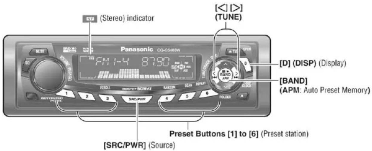 PANASONIC CQC5403W - PAДИОПРЕМнК (AM [LW/MW] / FM) - 1
