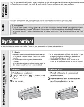PANASONIC CQC1401U - Entretien - 1