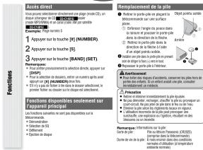 PANASONIC CQC1401U - Telecommande - 2