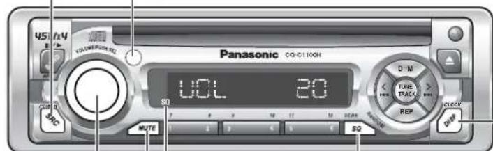 PANASONIC CQC1118H - 改变显示 - 3