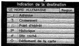 PANASONIC CNDV2300N - Entrée de la destination et recherche de l'itinéraire - 5