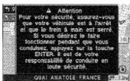 PANASONIC CNDV2300N - Utilisation du système au cours de la conduite - 1