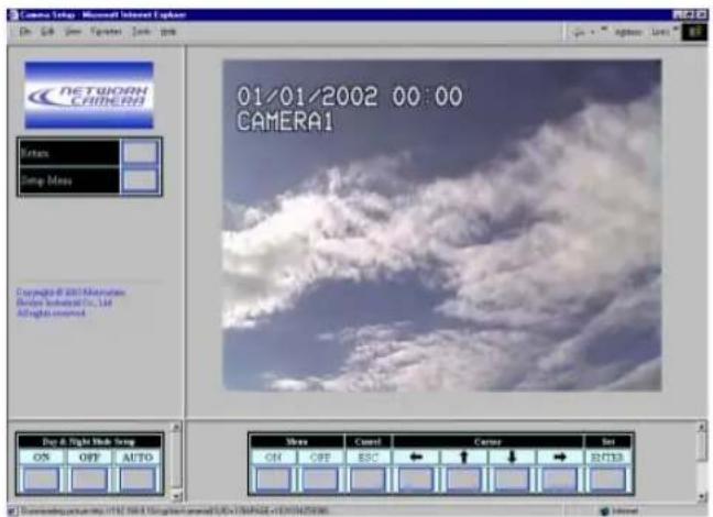 PANASONIC WVNP472 - - Menu de configuration de camera video - 1