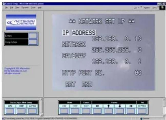 PANASONIC WVNP472 - - Menu de configuration de camera video - 4