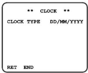 PANASONIC WVNP472 - Paramétrage d'affichage de la date (Horloge) - 1