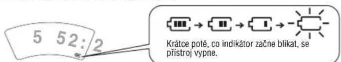 PANASONIC SLSX445 - Indikace stavu akumulatoru - 1