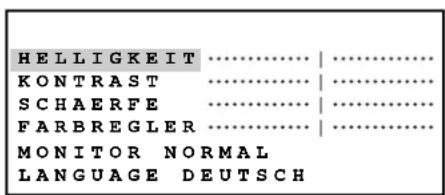 PANASONIC WVCK2020 - - Aufrufen des Einstellmenü - 1
