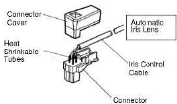 PANASONIC WVBP130 - Installation of Auto Iris Lens Connector - 2