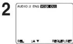 PANASONIC PVD4762K - Selection de la piste audio sur les disques karaoke (DVD/CD-Video) - 1